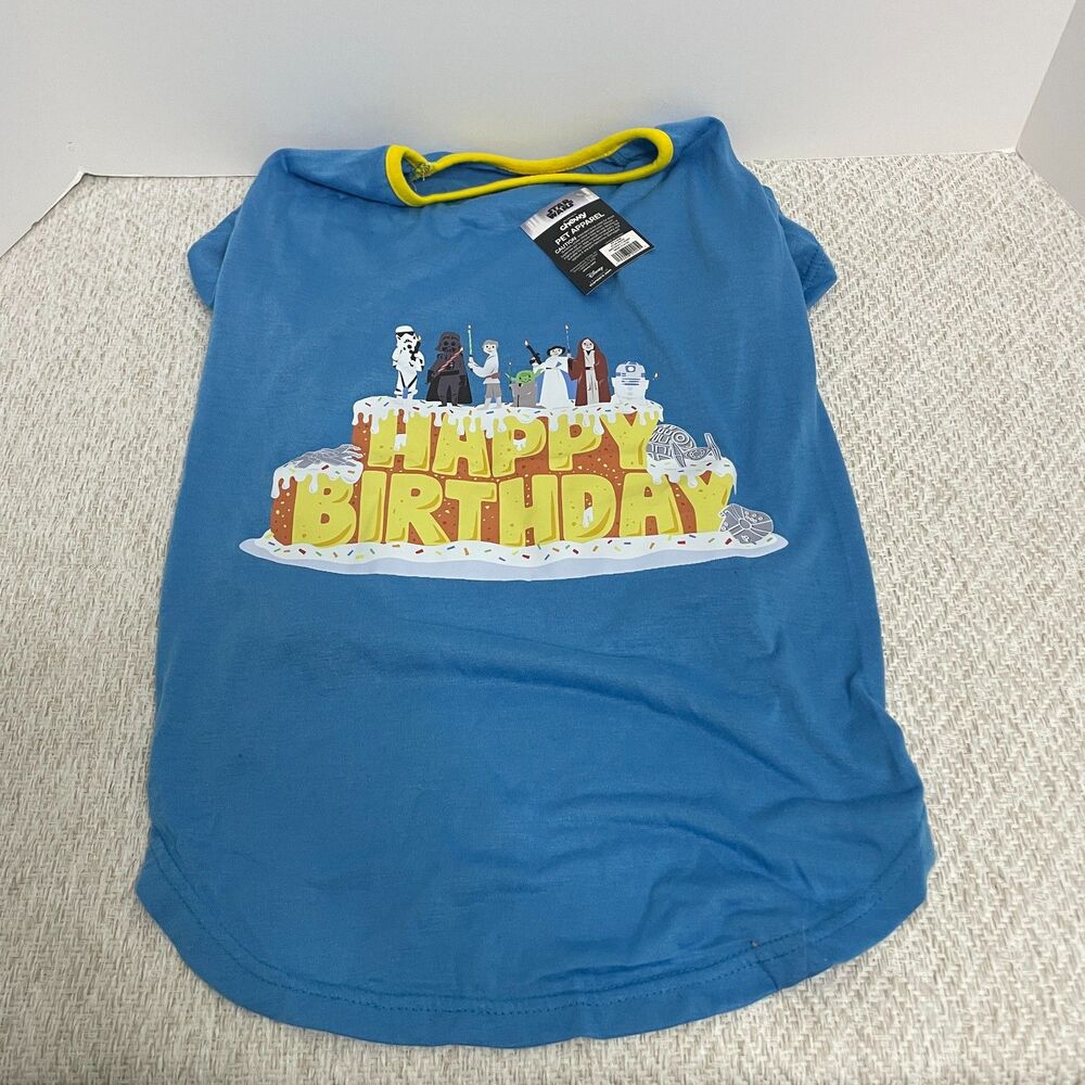 Chewy Dog XXL Happy Birthday Star Wars T-Shirt NWT